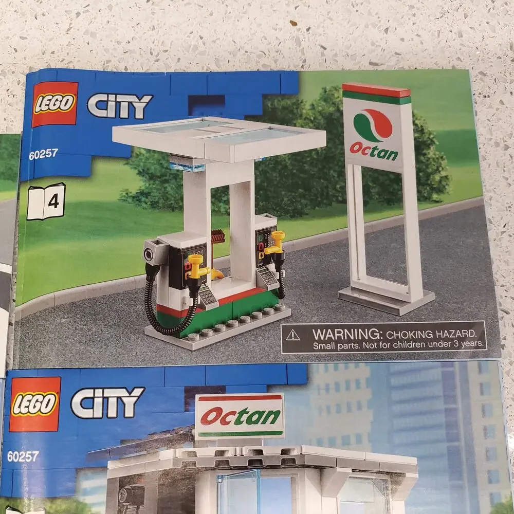 LEGO City Service Station 60257 Instruction Books Only Pretend Play Building